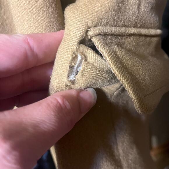 J. Crew Wool Cashmere Westbourne Topcoat Mens L Tan Brown Long Classic Luxury - Picture 10 of 10